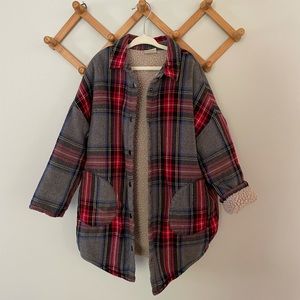 Zara Plaid and Sherpa Jacket